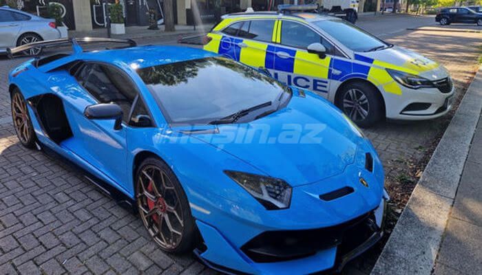 Britaniya polisi bu səbəbdən 320 min avroluq Lamborghinini müsadirə edib